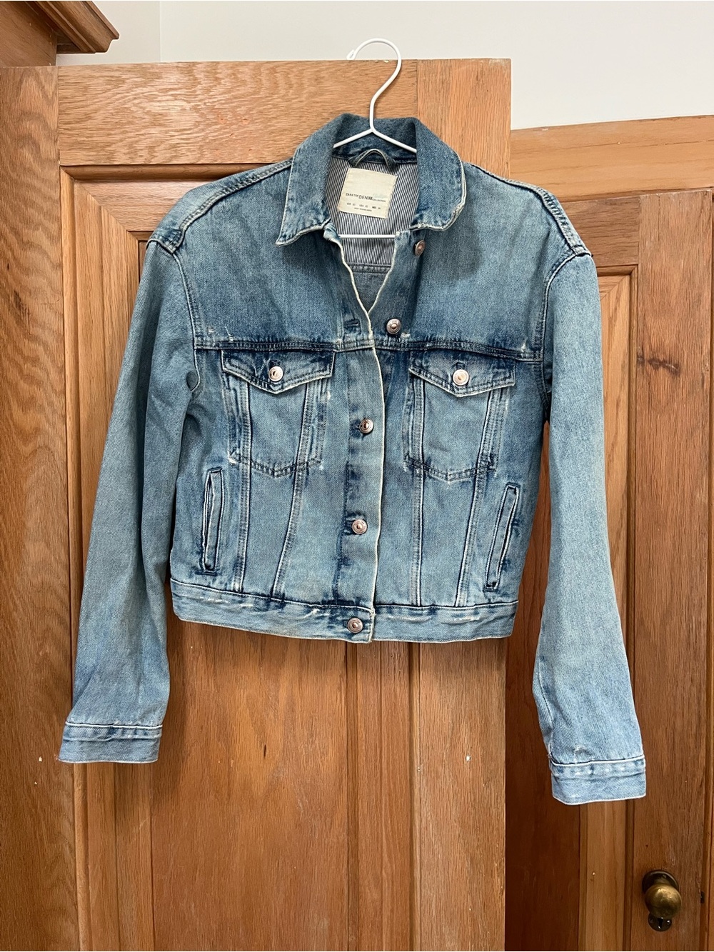 Zara Light Blue Denim Jean Jacket